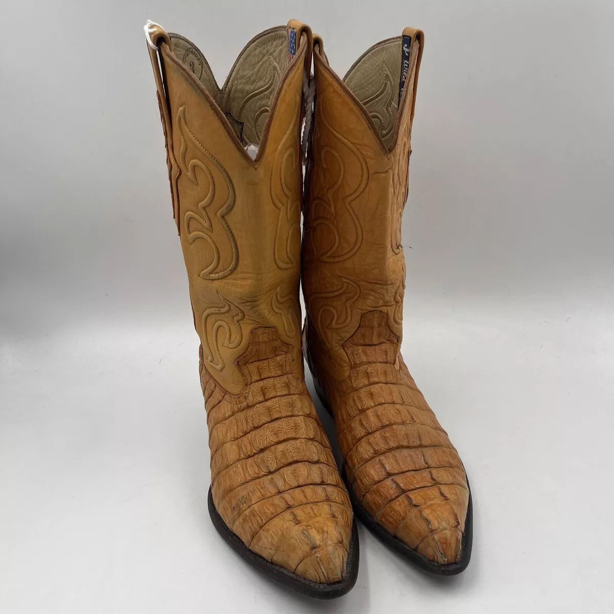Orange western hotsell boots