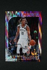 2019-20 Panini Hoops Premium Stock Pink Shimmer Prizm #241 Nicolas Claxton #/25 