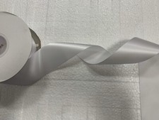 2  White Single Face Satin Ribbon - 5 Yards