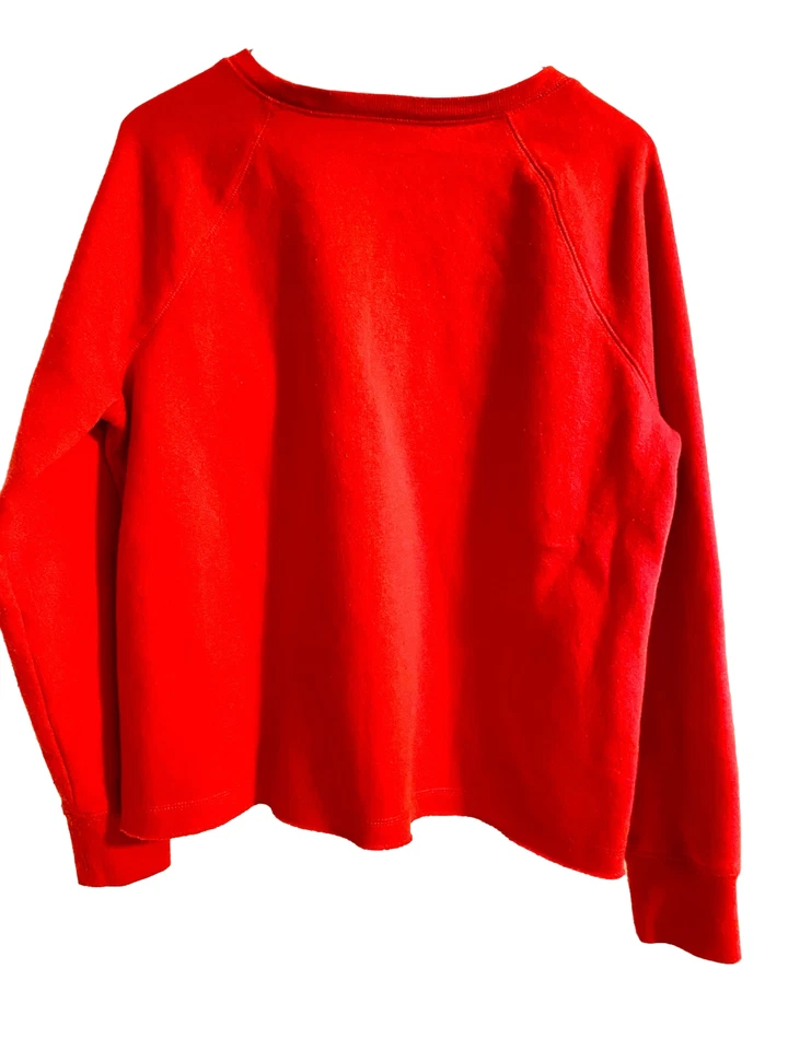 Justice Girls Size 18 Cat Embellished W Black Hat Red Fleece Cropped Pullover - Image 3 of 4