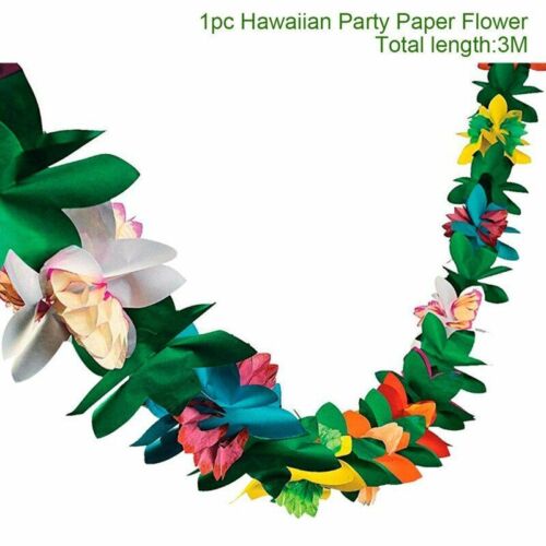 Hawaiian Party Decorations Happy Birthday Banner Summer Flamingo Tropic Balloons - Picture 28 of 34