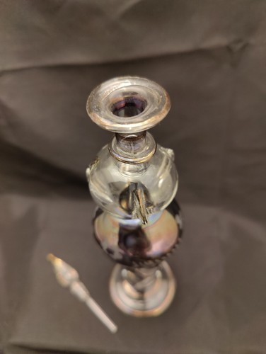Huge 8.25" Royal Limited Mouth Blown Egyptian Perfume Glass Bottle/Stopper VGC - Picture 11 of 15