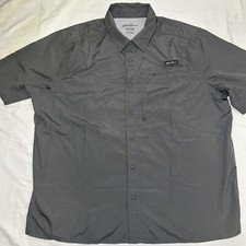 Eddie Bauer Men  s Short Sleeve Button Down Woven Shirt Outdoor Size XXL