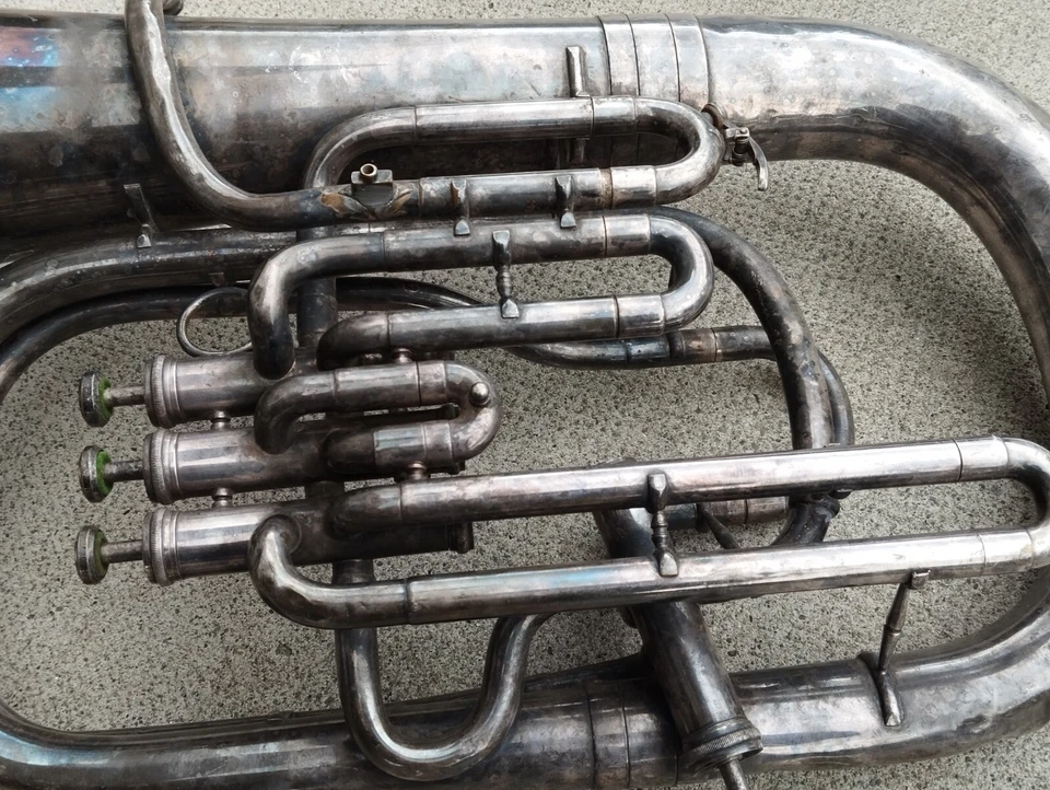 ancien trombone OTTO HAGMANN suisse GENESE TROMPET GENÈVE - Photo 3/4