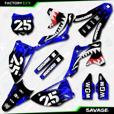 Blue Savage Camo Graphics Kit fits 13-16 Kawasaki KXF250 KXF 250 Decals 