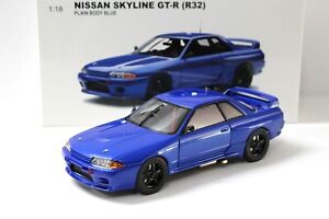 1:18 AUTOart Nissan Skyline GT-R R32 Plain Body blue NEW bei PREMIUM-MODELCARS