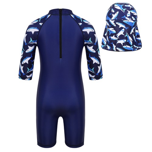 Kids Girls Long Sleeve Rash Guard Swimsuit Swimwear Beach Surf Swimming Costume - Bild 55 von 62