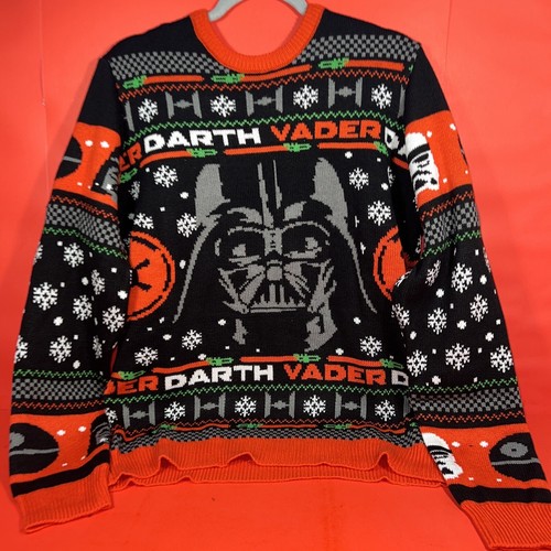 Star Wars DARTH VADER CHRISTMAS SWEATER Brand New UGLY HOLIDAY SWEATER  Size XL - Picture 1 of 3