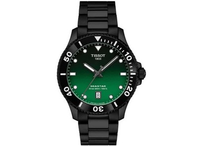 NEW TISSOT T1204103309100 SEASTAR 1000 40MM QUARTZ GREEN DIAL T120.410.33.091.00