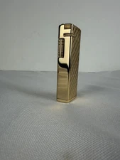 Vintage Fivestar Five Star Side Strike Gold Tone  Lighter Korea W/box