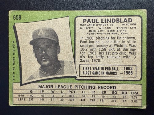 1971 Topps Baseball Cards - Singles - You Pick (Card #s 431-752) - Free Shipping - Picture 115 of 261