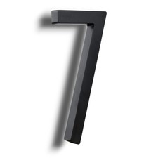 6 Inch Stylish ABS House Numbers - Black Sleek Design - Durable and Easy to I...