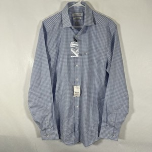 michael strahan stretch dress shirts Collection by Michael Strahan Men's Stretch Paisley Print Button Down Shirt, Blue, 15
