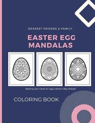 Easter Egg Mandalas Coloring Book by Matthew Maybin Paperback Book