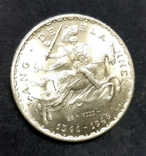 W0RLD COINS - Luxembourg  Silver 50 Francs 1946  Km-48 Unc