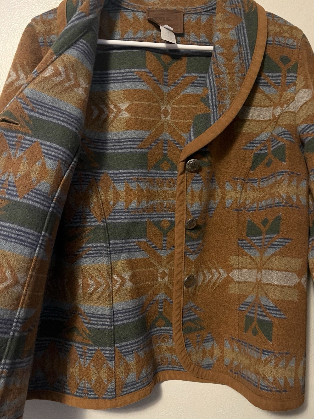 Pendleton Virgin Wool Jacket Aztec Southwestern B… - image 7