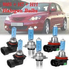 9005 H7 H11 Halogen Headlight Hi/Lo Fog Light Bulbs For Mazda 3 04-06 Warm white