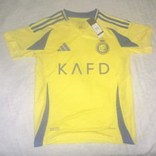 adidas Al Nassr Yellow/Blue Cristiano Ronaldo #7 Soccer Jersey Size S