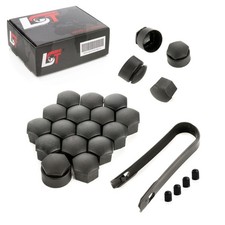 20x Radschraube Kappen 17 mm Schwarz Diebstahlschutz für SUBARU