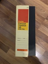 Vintage Kodak Carousel Transvue 140 Slide Tray with Box USA