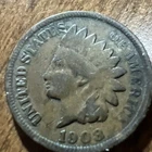 1908 Indian Head Cent Penny   "Actual Coin Pictured"