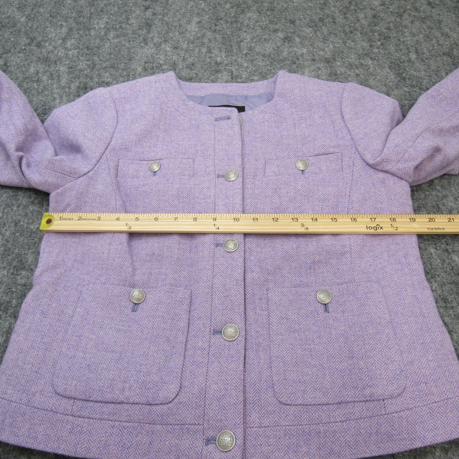 Talbots Blazer Jacket Button Up Collarless Women … - image 10