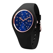 Ice Watch Women's Ice Cosmo Star Deep Blue Small Pink Gold Black Silicone 016298