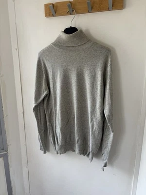 Pull Col Roulé Éric Bompard Gris Cachemire - Photo 1/4