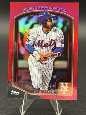 2025 Topps Flagship Collection 2 Francisco Lindor Red foil /5! Bookend!