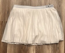 Calia Court Collection High-Rise White Tennis Skort w/ Pockets Size M