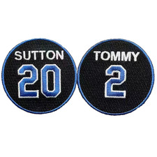 Tommy Lasorda + Don Sutton Patch Los Angeles Dodgers LA Baseball Jersey Patch