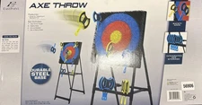 Eastpoint Axe Throw Set, 8 Axes & 8 Throwing Stars, Outdoor Game Portable Steel