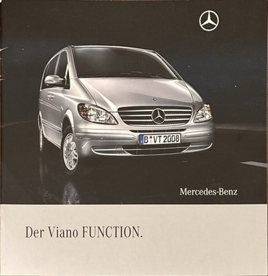 Mercedes Viano FUNCTION Prospekt Brochure Depliant 01/2008