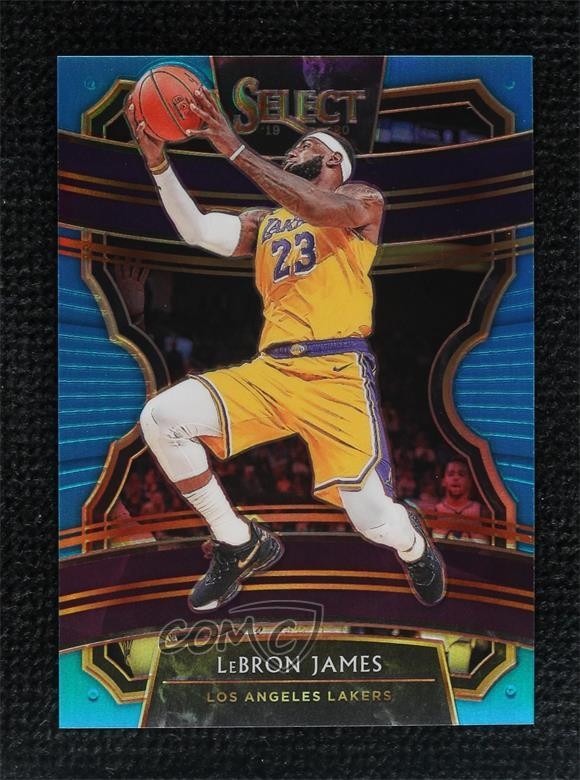 2019-20 Panini Select Concourse Light Blue Prizm 87/299 LeBron James #47 3h1