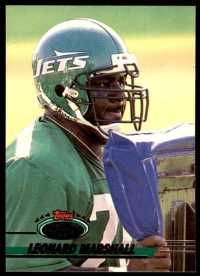 1993 STADIUM CLUB* LEONARD MARSHALL. NEW YORK JETS #429