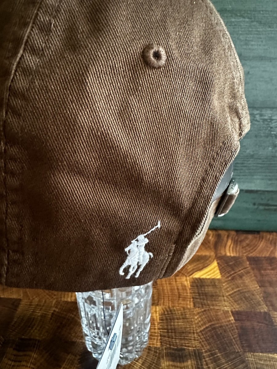 Polo Ralph Lauren Crest-Embroidered Twill Ball Cap Branch Brown | eBay