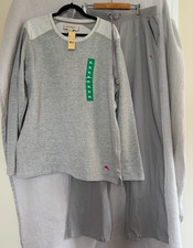 Tommy Bahama New Men's Pajama Size X Large XL Long Sleeve Top  Pant Set Grey