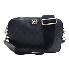 GUCCI Ophidia Borsa a tracolla in tela pvc blu 699439