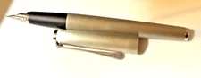 LAMY STUDIO BRUSHED STAINLESS STEEL FOUNTAIN PEN EF NIB GIFT SET CONVERTER INK