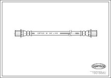 Flexible de frein Peugeot 404