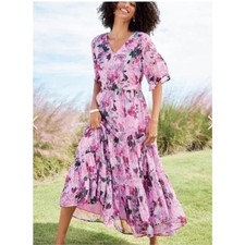Soft Surroundings Floral Maxi Dress Flowy Romantic Boho Cottagecore XL