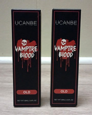 2x UCANBE Halloween Dripping Fake Blood Realistic Drops Body 30ML x 2 60ML, OLD