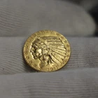 1911 US $5 Indian Gold Piece XF Details (Jewelry Removed)