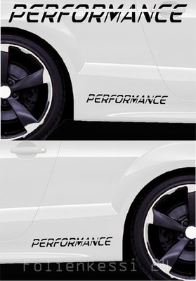 2x PERFORMANCE  Fahrzeug Aufkleber Styling Car Sticker Tuning  Farbwahl P001