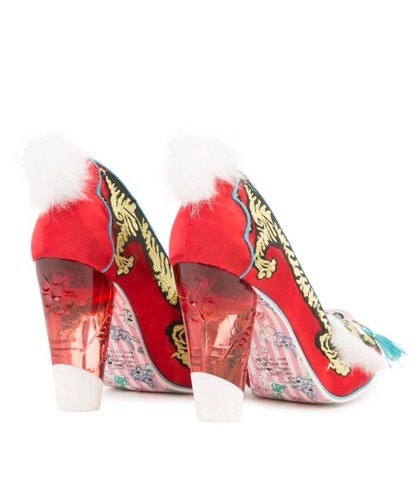 Irregular Choice Rubí Sobre Orient Zapatos en Rojo, Talla 6 - Imagen 8 de 11