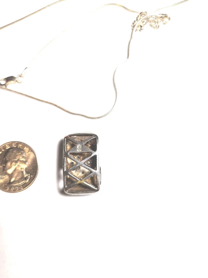 Collar colgante de plata de ley Marahlago Larimar Foto 4 de 4