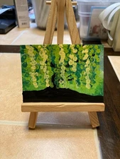 ACEO Original Acrylic Painting Landscape Abstract Art Card ATC Scenery 134