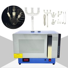 110V 900W Lab Continuous Microwave Chemical React Oven 30 Set Temp Control 250℃