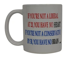 Rogue River Tactical Conservative Funny Coffee Mug Liberals Have No Brain Rep...