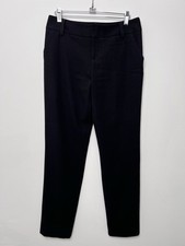 Alice + Olivia Black Pants Trousers Career Dressy Flat Front Tapered Size 2